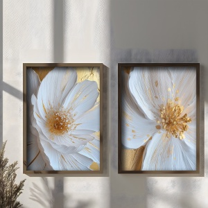 Set 2 tablouri multicolore din lemn 50x70 cm TUN134 The Home Collection