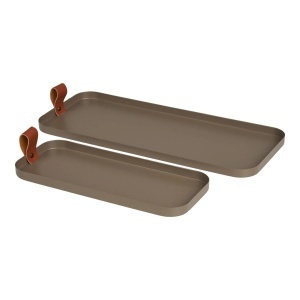 Set 2 tavi maro dreptunghiulare din metal Billy House Nordic