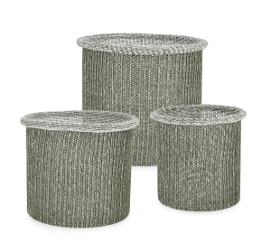 Set 3 cosuri verzi din fibre sintetice Amalya Bizzotto