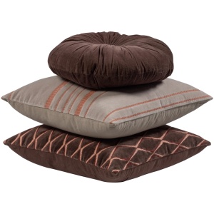 Set 3 perne multicolore din bumbac Aziz Woood