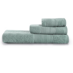 Set 3 prosoape verzi din bumbac Piramit The Home Collection