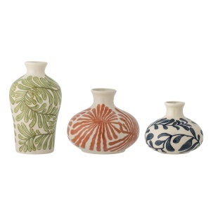 Set 3 vaze multicolore din ceramica Fauni Creative Collection