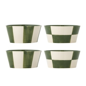 Set 4 boluri verzi din ceramica 330 ml Floi Bloomingville
