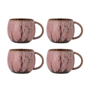 Set 4 cani multicolore din ceramica 390 ml Rayen Creative Collection