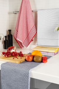 Set 5 prosoape bucatarie multicolore din bumbac 50x70 cm Sevilla The Home Collection