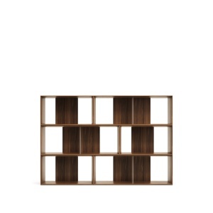 Set 6 etajere modulare maro 114 cm Litto Walnut Kave Home