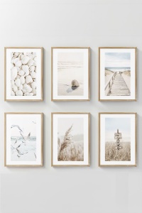 Set 6 tablouri multicolore din lemn Artavessastko15 The Home Collection