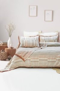 Set cuvertura rosu din bumbac Lia Double The Home Collection