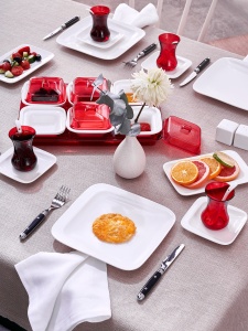 Set de masa 41 piese multicolore din ceramica 0582 The Home Collection