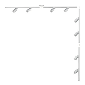 Sina alba din metal cu 8 spoturi Wodowy Corner Zuma Line