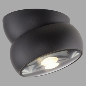 Spot negru din metal PURE Move Zuma Line