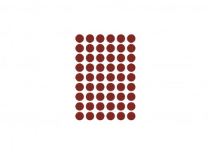 Sticker rosu pentru perete din fibre sintetice Mini Dots Ferm Living