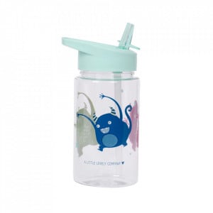 Sticla pentru apa albastra din polipropilena 450 ml Monsters A Little Lovely Company