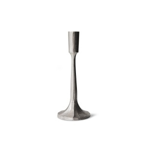 Suport lumanare argintiu din metal 26 cm Forged II HKliving