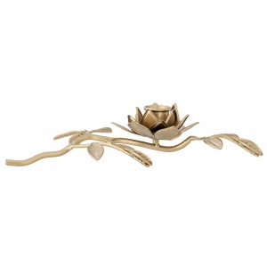 Suport lumanare auriu din metal 6 cm Gretchen Bloomingville