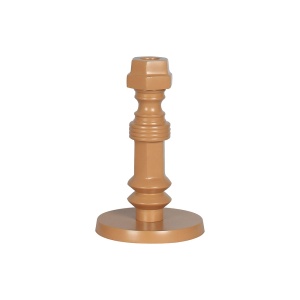 Suport lumanare maro din metal 20 cm Totem Zuiver