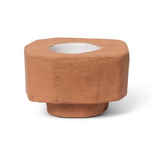 Suport lumanare maro teracota din ceramica 6 cm Kurinu Ferm Living