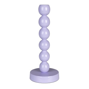 Suport lumanare mov din metal 26 cm Totem Zuiver