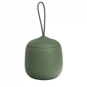 Suport pentru dischete demachiante verde din polirasina 10x11 cm Modern Zeller
