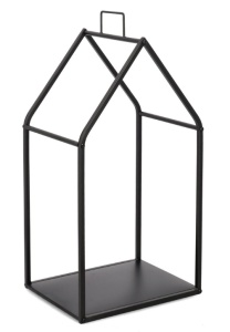 Suport pentru lemne negru din metal Alfry Bizzotto