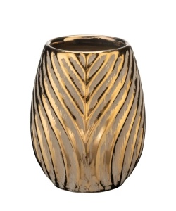 Suport pentru periuta de dinti auriu din ceramica 7x11 cm Idro Wenko