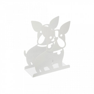 Suport pentru reviste alb din metal Read Versa Home