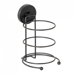 Suport pentru uscator par negru din metal Milazzo Wenko