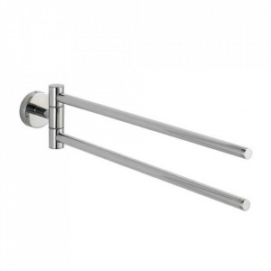 Suport prosoape argintiu din metal 43 cm Bosio Wenko