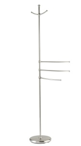 Suport prosoape din metal argintiu 28 cm Adiamo Wenko