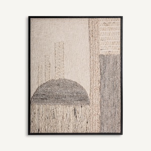Tablou crem din fibre naturale 120x150 cm Urzuri Vical Home