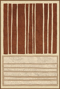 Tablou maro/crem din canvas 80x120 cm Barcode Ter Halle