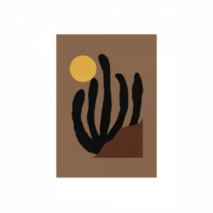 Tablou multicolor cu rama din lemn 30x40 cm Canyon Paper Collective