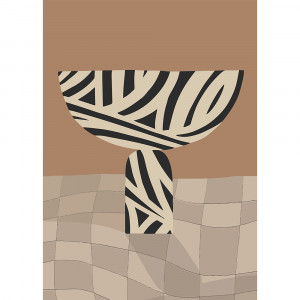 Tablou multicolor cu rama din lemn 50x70 cm Kyrr Vase II Paper Collective