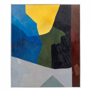 Tablou multicolor din canvas si lemn 100x120 cm Piet Clement Versmissen