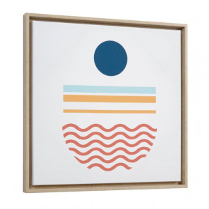Tablou multicolor din canvas si MDF 50x50 cm Gelsina Circle Kave Home