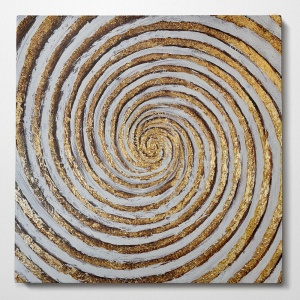 Tablou multicolor din fibre naturale 140x140 cm Circle The Home Collection