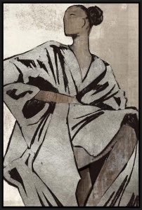 Tablou multicolor din fibre naturale 63x93 cm Talent Art Bizzotto