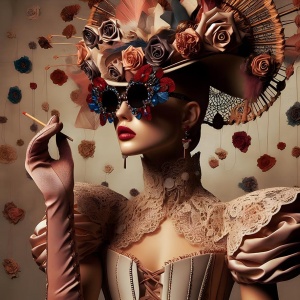 Tablou multicolor din sticla 80x120 cm Smoke Ter Halle