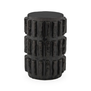 Taburet decorativ negru din ceramica 35 cm Margo Thai Natura