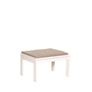 Taburet patrat exterior bej deschis din metal 52x52 cm Haus Hubsch