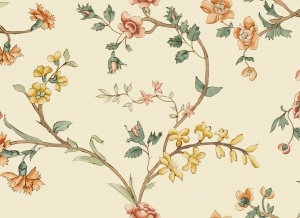 Tapet crem din hartie Clara Oat Sandberg