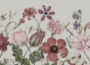 Tapet multicolor din hartie Wild Flowers Rebel Walls