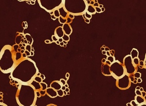Tapet rosu din hartie Lightning Clownfish Gold Rebel Walls