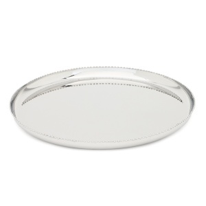 Tava argintie din metal 36 cm Nirela Kave Home