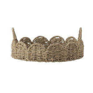 Tava decorativa maro din fibre naturale 36 cm Brea Bloomingville