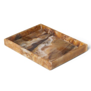 Tava dreptunghiulara maro din fibre naturale 15x20 cm Mist Ferm Living