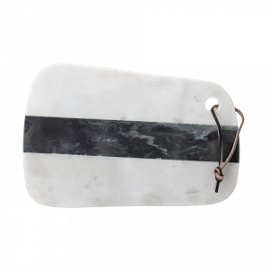 Tocator dreptunghiular alb din marmura 20x31 cm Avy Bloomingville
