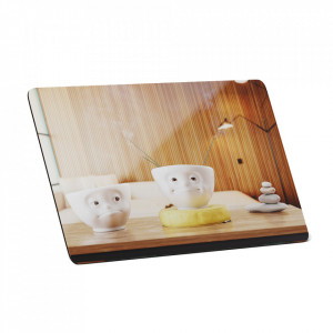 Tocator dreptunghiular multicolor din lemn 14x23 cm Zen Tassen