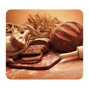 Tocator dreptunghiular multicolor din sticla 50x56 Bread Wenko