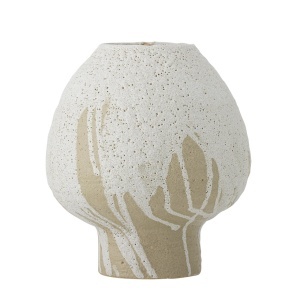 Vaza alba/bej din ceramica 19 cm Morag Bloomingville